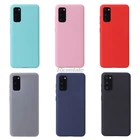 Чехол для Samsung Galaxy S20, S20 Ultra, S9, S10 Plus, A11, A21, A31, A51, A71, A10, A20, A30, A40, A50, A70, силиконовый, однотонный