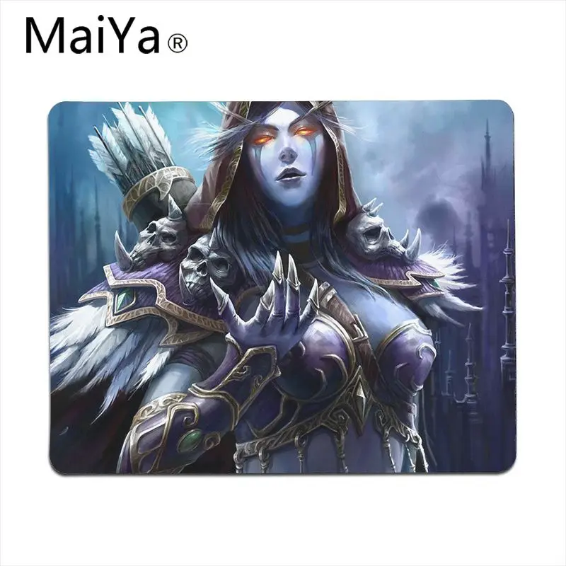 Lock Edge20x25cm Maiya высокое качество WOW World of Warcraft Sylvanas резиновый ПК компьютерный игровой коврик для мыши большой коврик для мыши клавиатуры коврик - Цвет: Lock Edge20x25cm