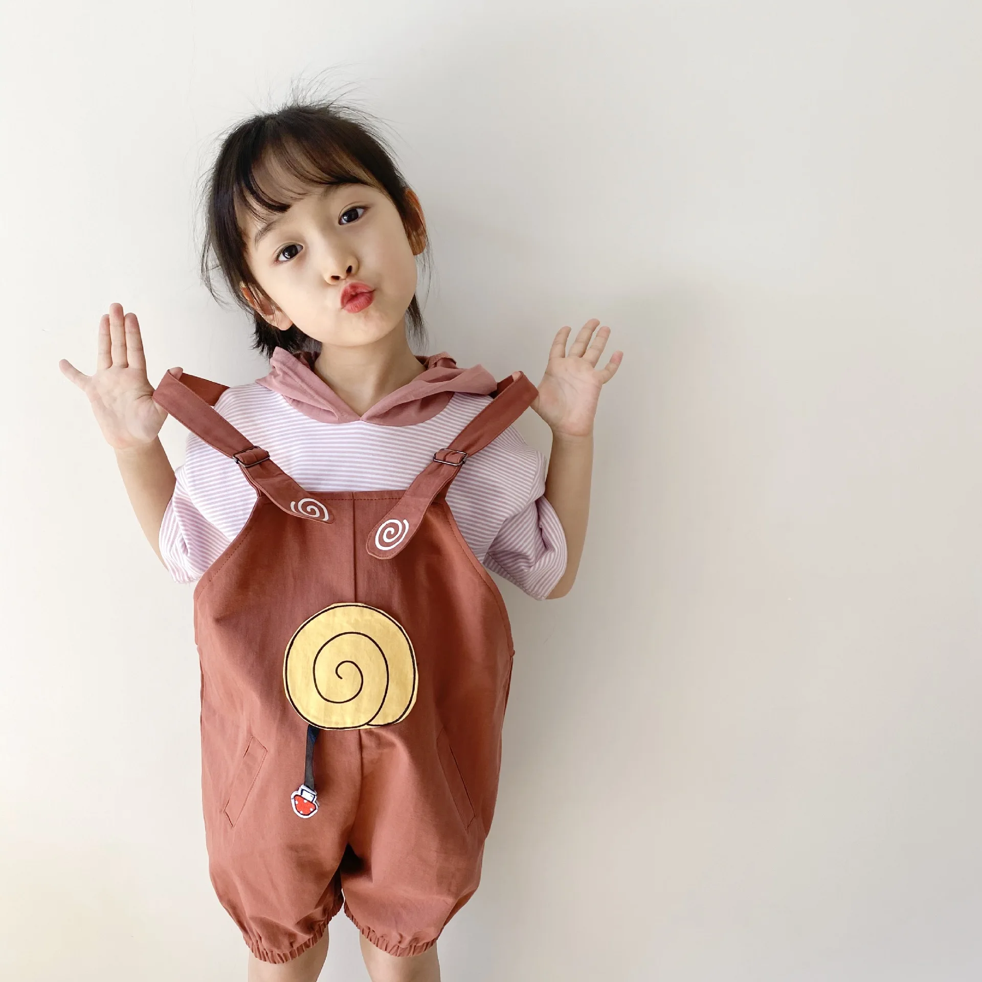 Tonytaobaby Summer New Two-Color Two-Piece Cartoon Suit for Boys and Girls | Детская одежда и обувь
