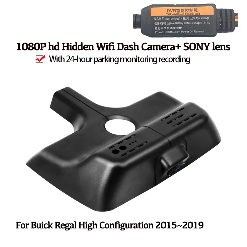 

Автомобильный видеорегистратор HD 1080P с ночным видением, видеорегистратор с Wi-Fi, видеорегистратор для Buick Regal высокой конфигурации 2015, 2016, 2017, ...