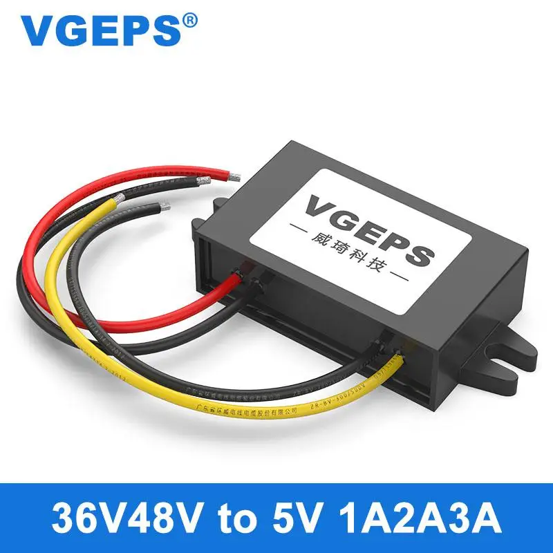 

36V48V to 5V DC power module 48V to 5V automotive power converter DC-DC waterproof transformer
