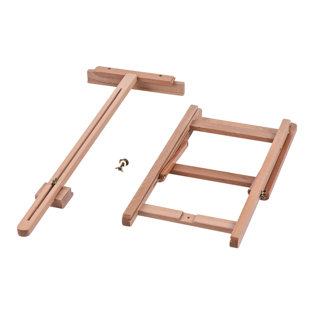 Регулируемый Настольный h образный деревянный мольберт собранные