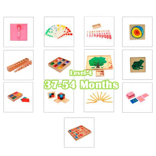 

montessori at home learning packages 49-64 months toys