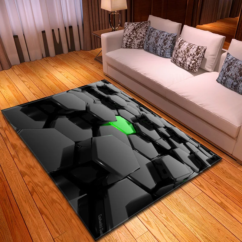 

Nordic Flannel 3D Printed Carpets For Living Room Bedroom Big Carpet Kids Room Play Tent Area Rug Modern Home Hallway Floor Mats