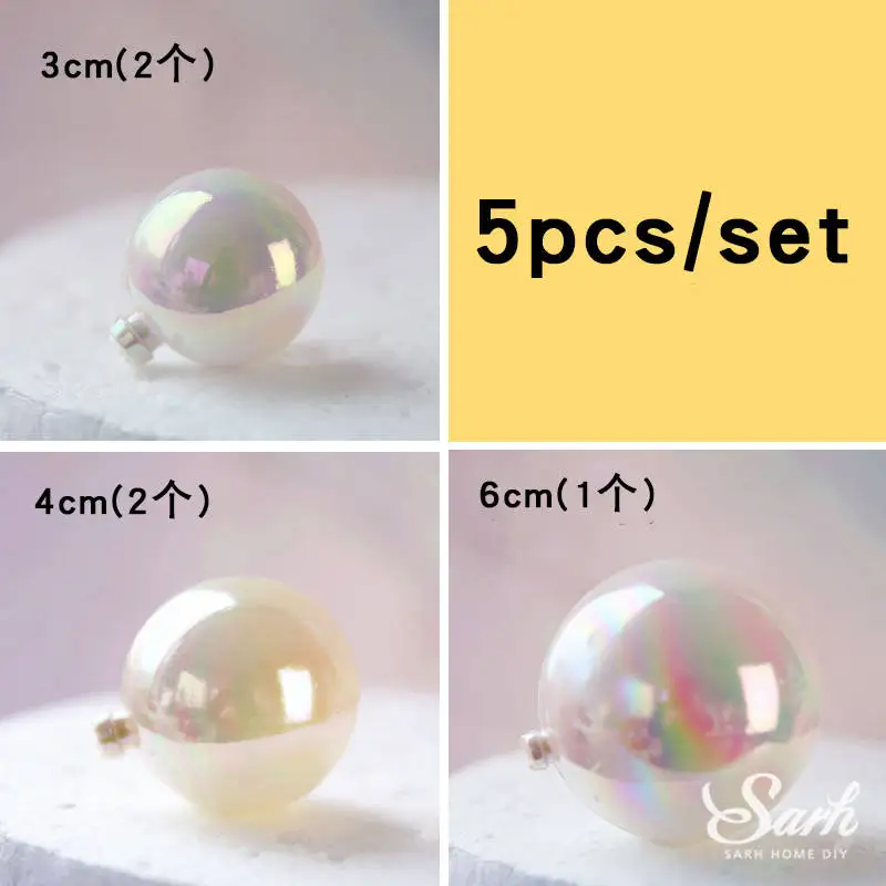 5pc laser balls Коллекция панда качающаяся голова торт Топпер Hairball Звезда палатка с днем рождения украшение для свадьбы юбилей выпечка в подарок - Цвет: 5pc laser balls