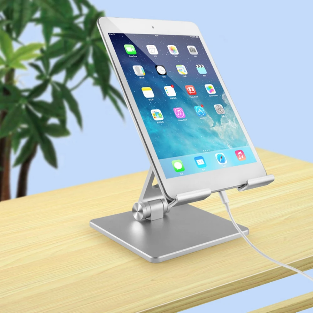 adjustable cellphone stand foldable aluminum desktop phone dock holder fit for 4 7 13 tablets free global shipping