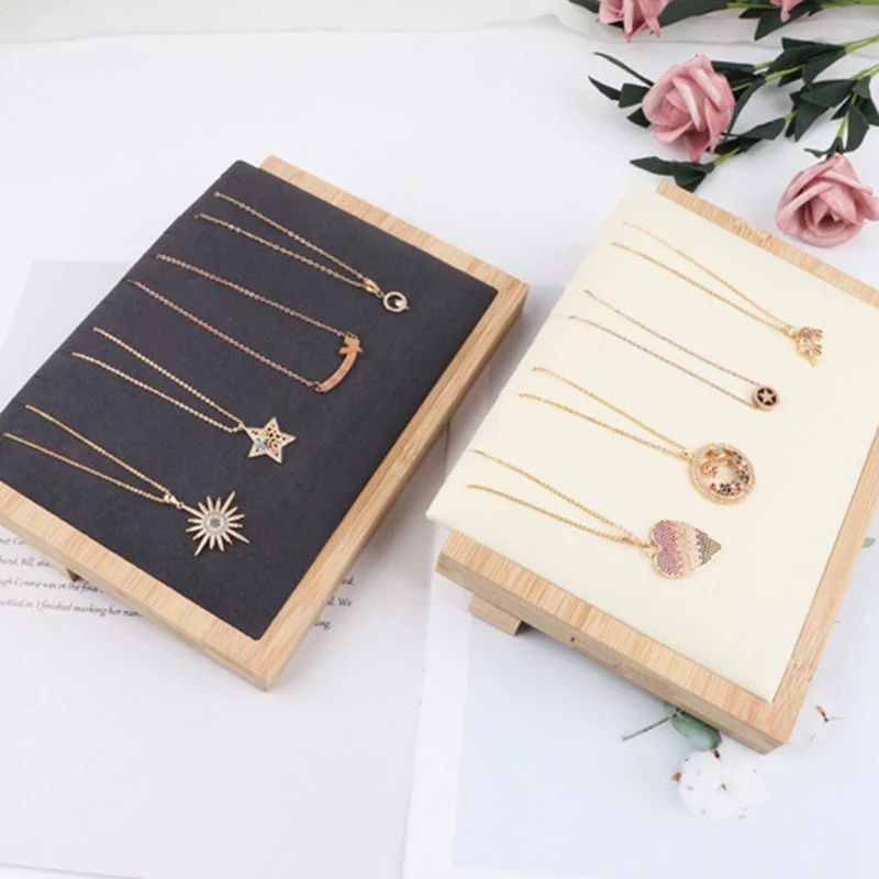 

Bamboo Jewelry Fashion Organizer Display Stand Bracelet Chain Necklace Jewelry Display Holder Stand Organizer