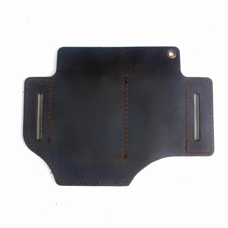 EDC Outdoor Leather Tool Knife Sheath Pockets Multitools Holder Essentials Organizer Belt Pouch Pocket Hunt Tactical Flashlight