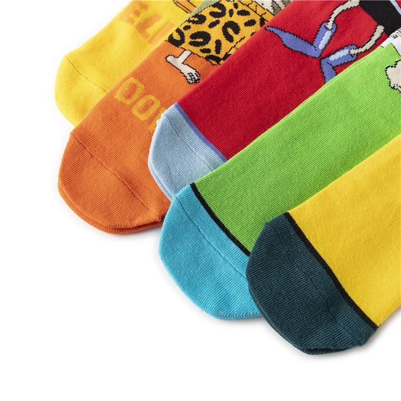 

K1886 Men Fashion Socks Women Men Anime Funny Socks Personality Anime socks Cartoon Fashion High Quality Sewing Pattern