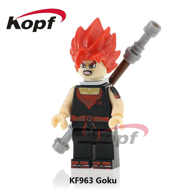 KF963 Without Box Одна распродажа фигурки Dragon Ball Z Freiza Black Goku идеальная ячейка Majin Buu Super Heroes строительные блоки детские игрушки подарок KF983 - Цвет: KF963 Without Box
