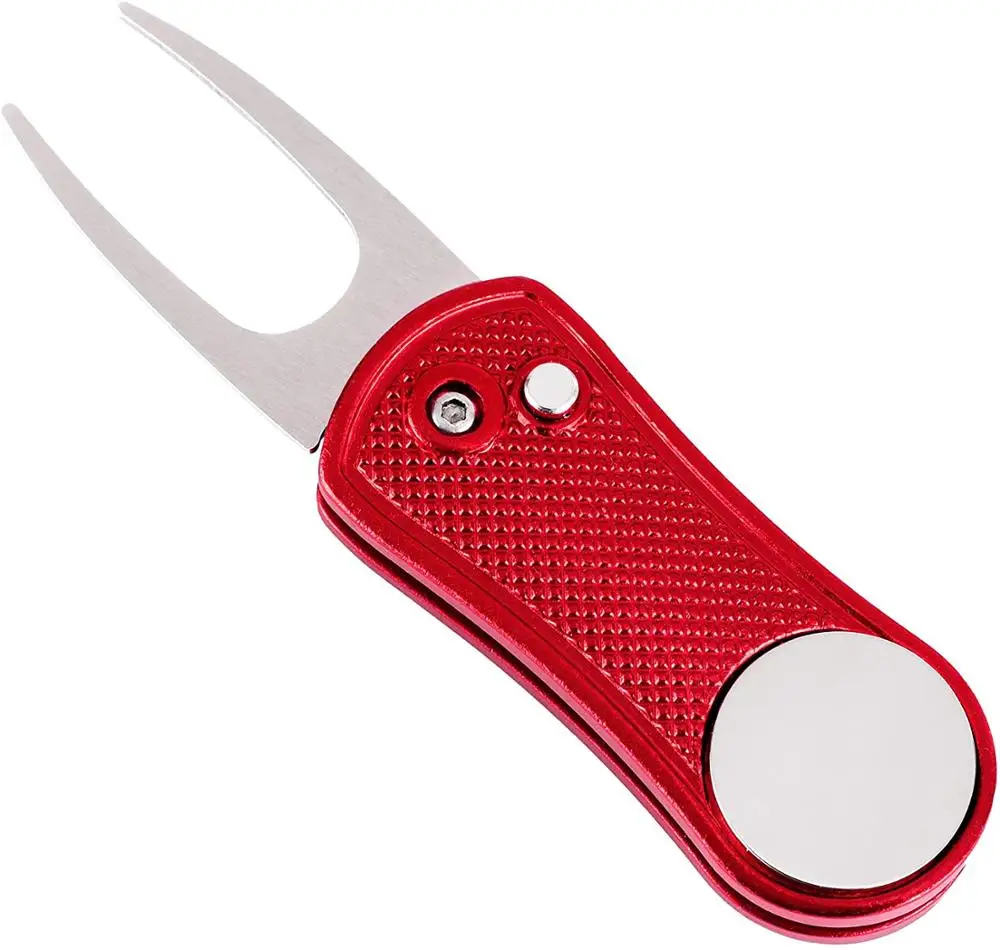 Custom Golf Divot инструмент для сублимации пустой ремонта Мини Складной Маркер Шаг