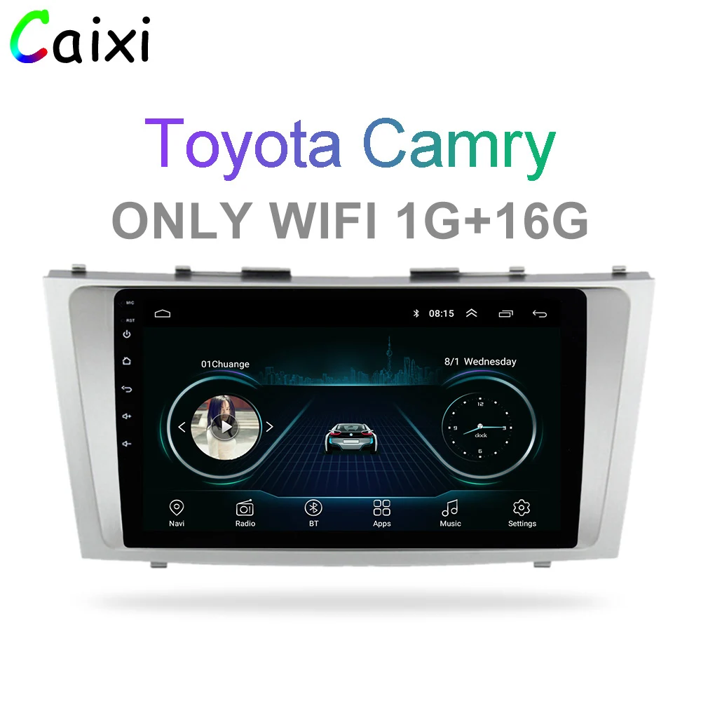 cx-ca-1 Автомобиль Xi 2din 9 дюймов 2.5D Android 8,1 Автомобильный DVD Радио мультимедийный плеер для Toyota Camry 2007 2008 2009 2010 2011 Навигация gps - Цвет: cx-ca-1