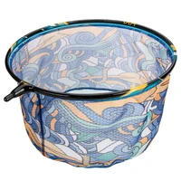 1pcs quick dry fishing landing net colorful scratch proof net bag for outdoor net diameter 30cm net depth 15cm