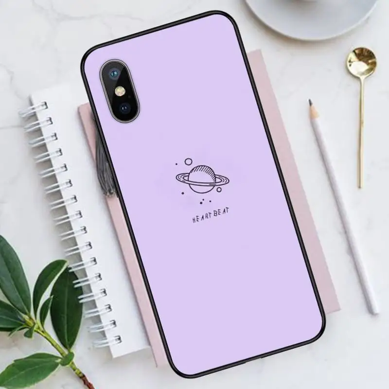 

Purple background pattern Aesthetics Phone Cases for iPhone 11 12 pro XS MAX 8 7 6 6S Plus X 5S SE 2020 XR funda coque