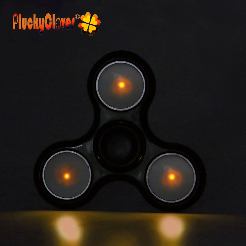 1 подсветка ПК Tri-spinner светится в темноте светодиодный светильник Спиннер EDC ручной Спиннер гироскоп антистресс фокус светящиеся сверкающие игрушки Gyros