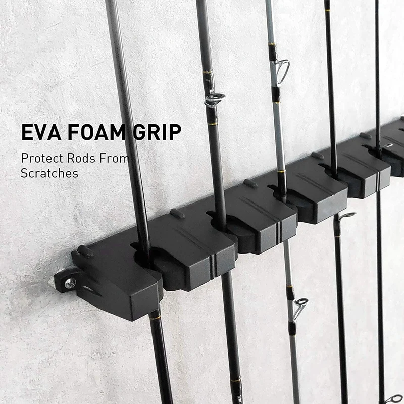 Вертикальная стойка для удочки горизонтальный держатель настенное крепление