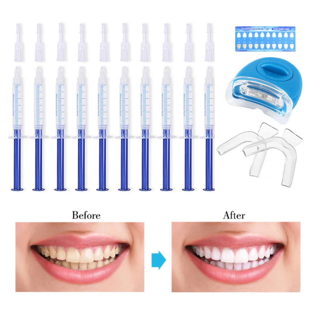 

Teeth Whitening Gel Refill Pack 10PCS Syringes No Sensitivity Bleaching Home