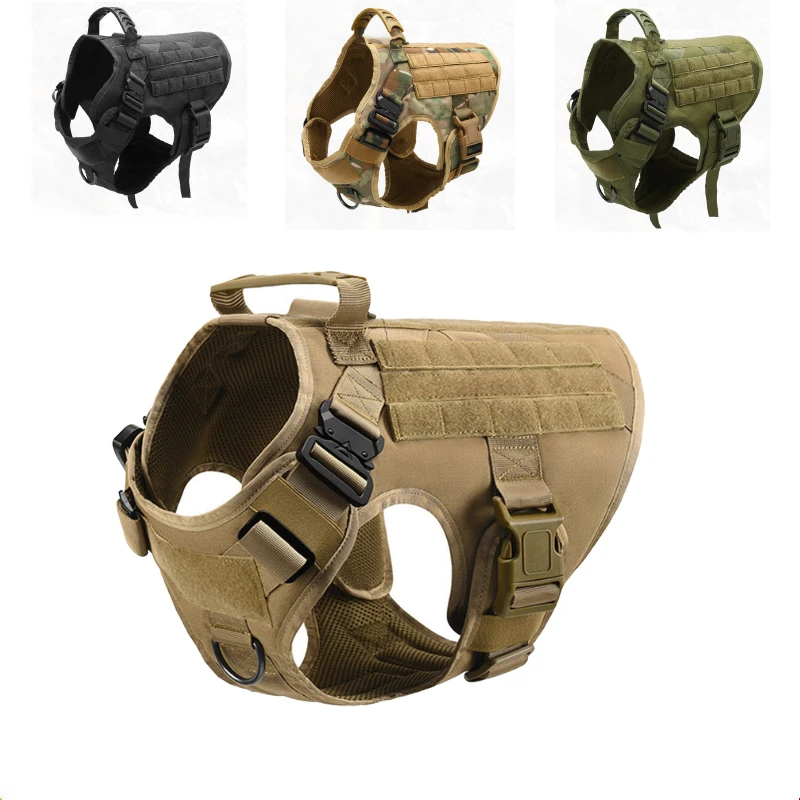 

ошейник для собак поводок для собак шлейка для собак ошейник для кошек для собак тов собак военный Регулируемый размер тренировочная Одежд...