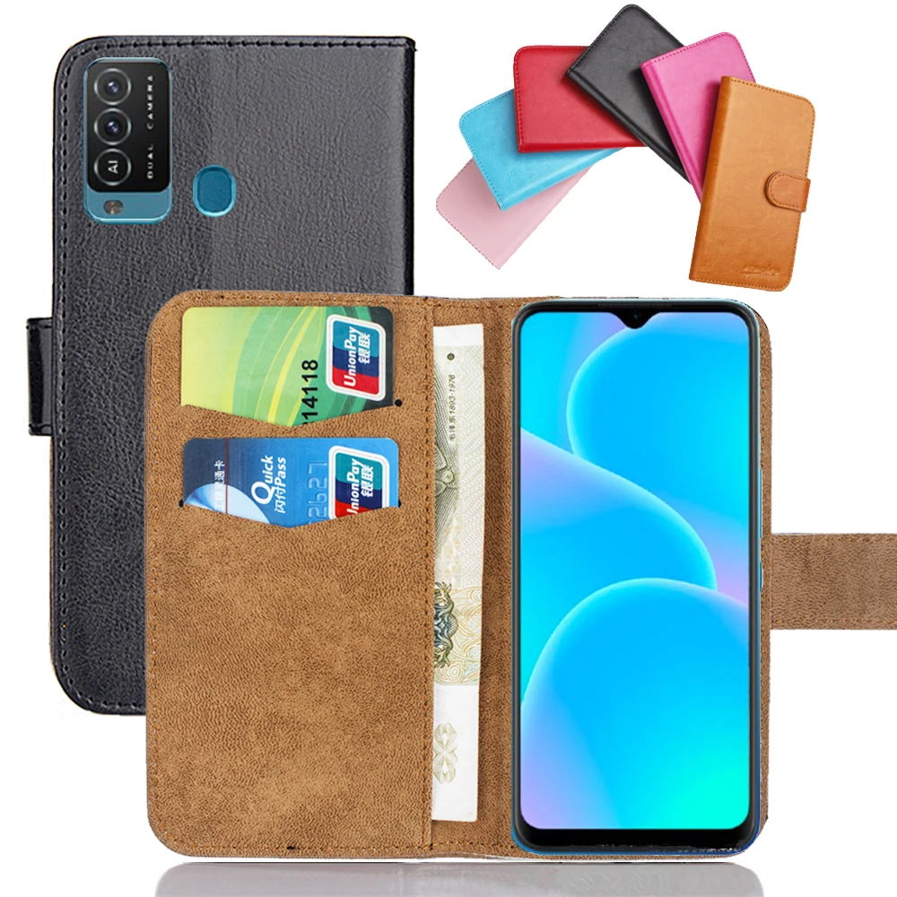 

Кожаный чехол для Itel Vision 2s, 6,52 дюйма, 6 цветов