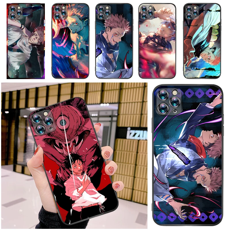 

Jujutsu Kaisen Fushiguro Megumi Sukuna Yuji Itadori Satoru Gojo Phone Case For iPhone 12 Pro MAX Mini SE 2020 Funda Back Cover