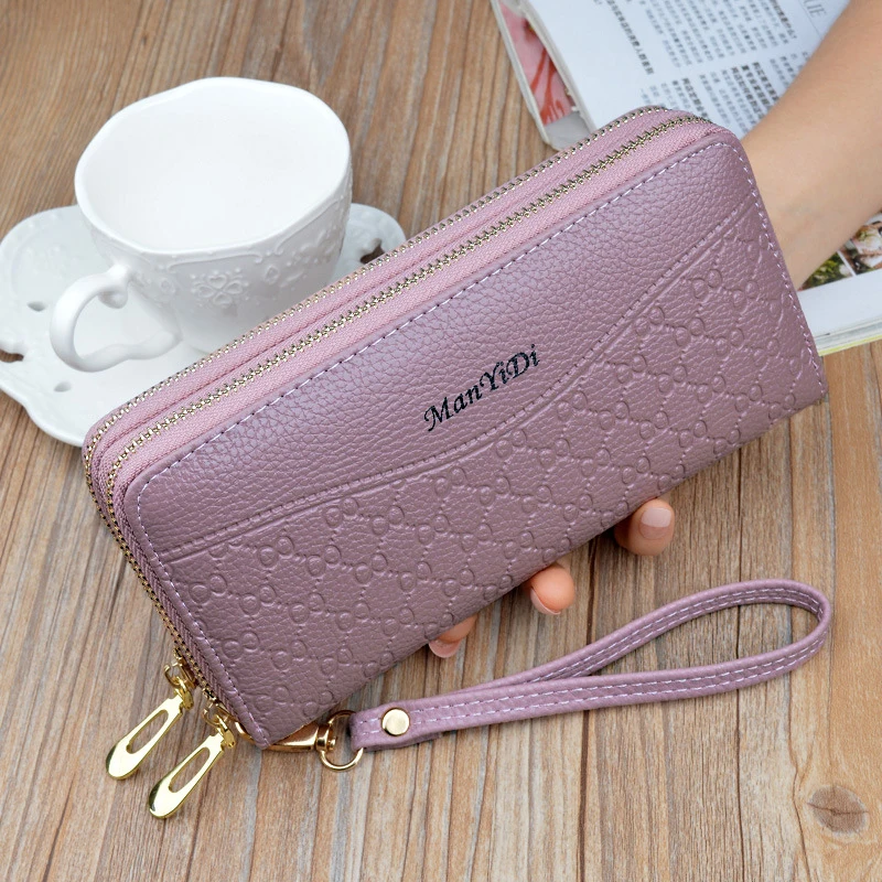 Женские кошельки для телефона большой женский кошелек из искусственной кожи