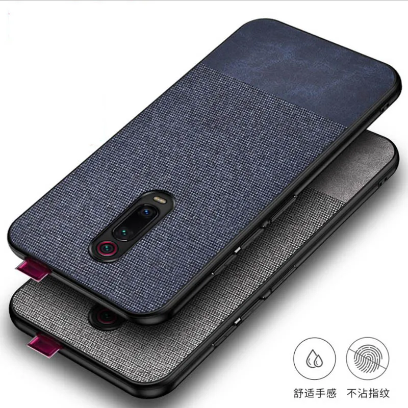 Роскошный тканевый чехол для Xiaomi Redmi K20 Pro кожаный мягкий жесткий из ТПУ mi 9T mi9T |