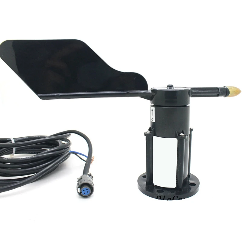 

2PCS Wind Speed and Wind Volume Transmitter Meteorological Photoelectric Metal Wind Speed Sensor