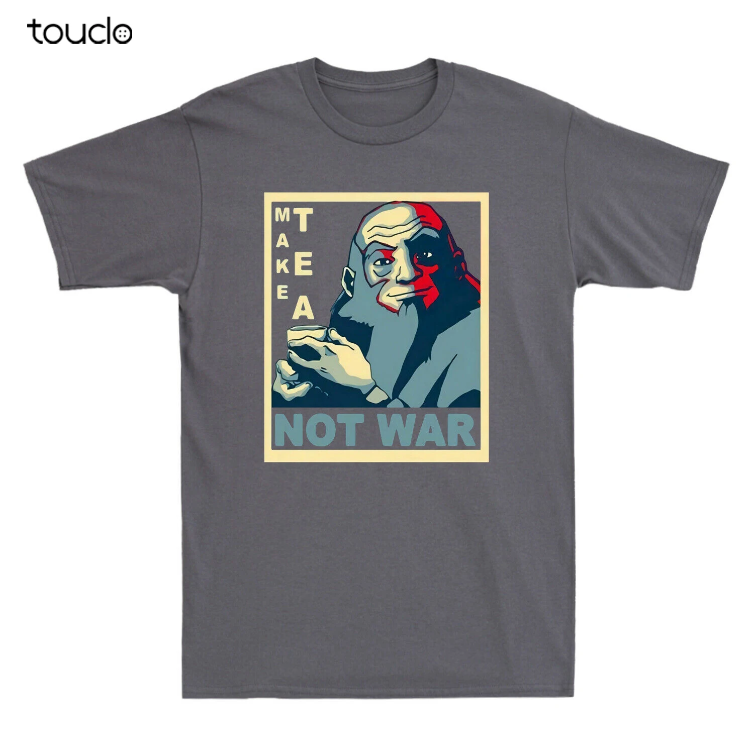 

Uncle Iroh Make Tea Not War Funny Graphic Men'S T-Shirt Cotton Black Navy Tee halloween shirt