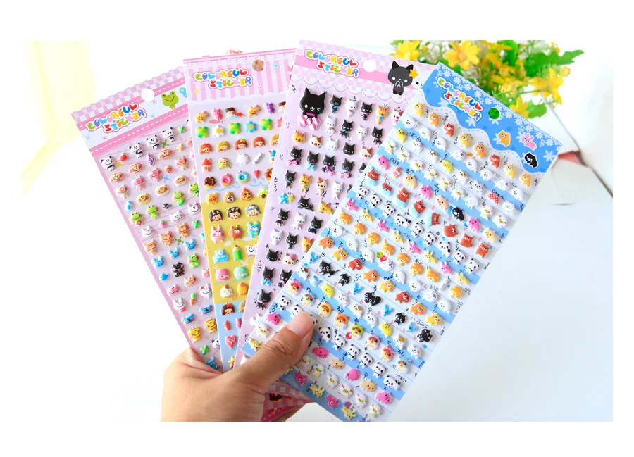 Kawaii милые маленькие животные пены 3D декоративные канцелярские наклейки Скрапбукинг DIY Дневник этикетка-наклейка