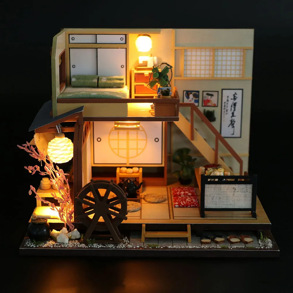 

1 Pcs Dollhouse DIY House Model Assemble Toy Japanese Style Valentine's Day Gift TP-Hot