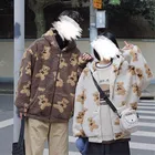 Женская толстовка с капюшоном в стиле Харадзюку, корейская мода, кавайный медведь, пушистый свитшот, Свободный Повседневный Спортивный костюм, осенне-зимняя одежда