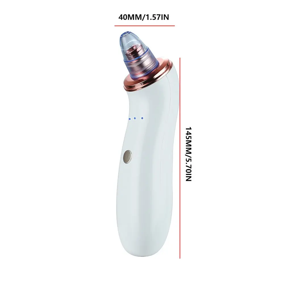 

Portable USB Rechargeable Pores Vacuum Electric Face Pore Cleaner Blackhead Remover Acne Suction Facial Cleaning Tool