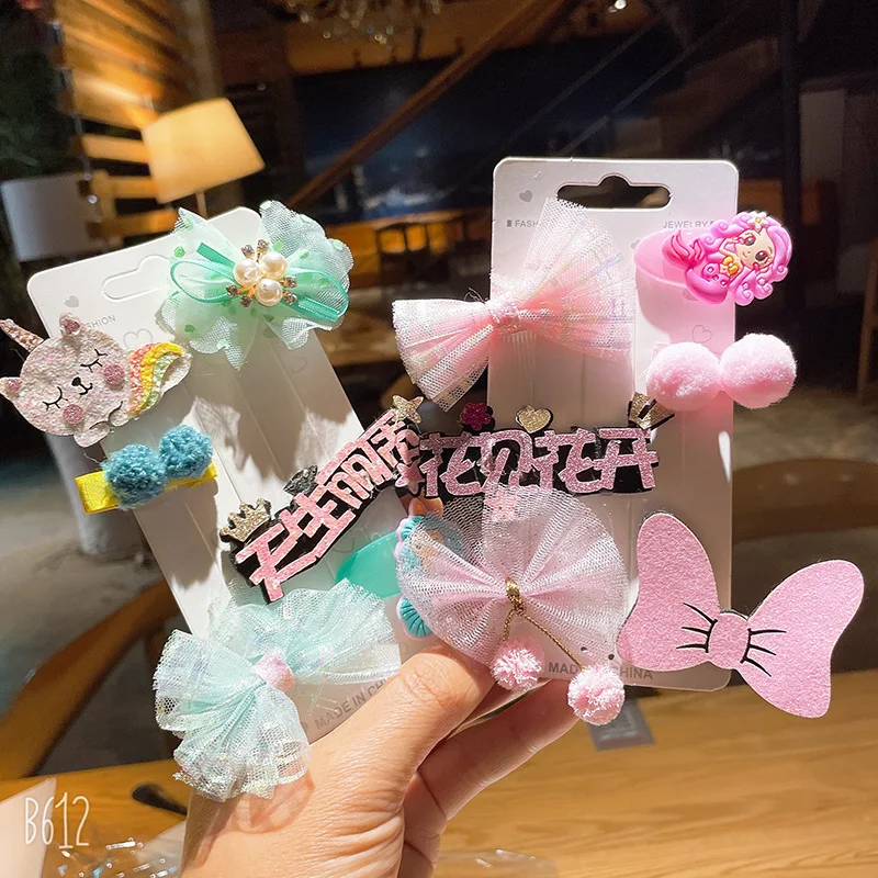 

Children's hairpin girls headdress bangs clip baby baby hair accessories clip Korean princess cute broken hair clip bb clip