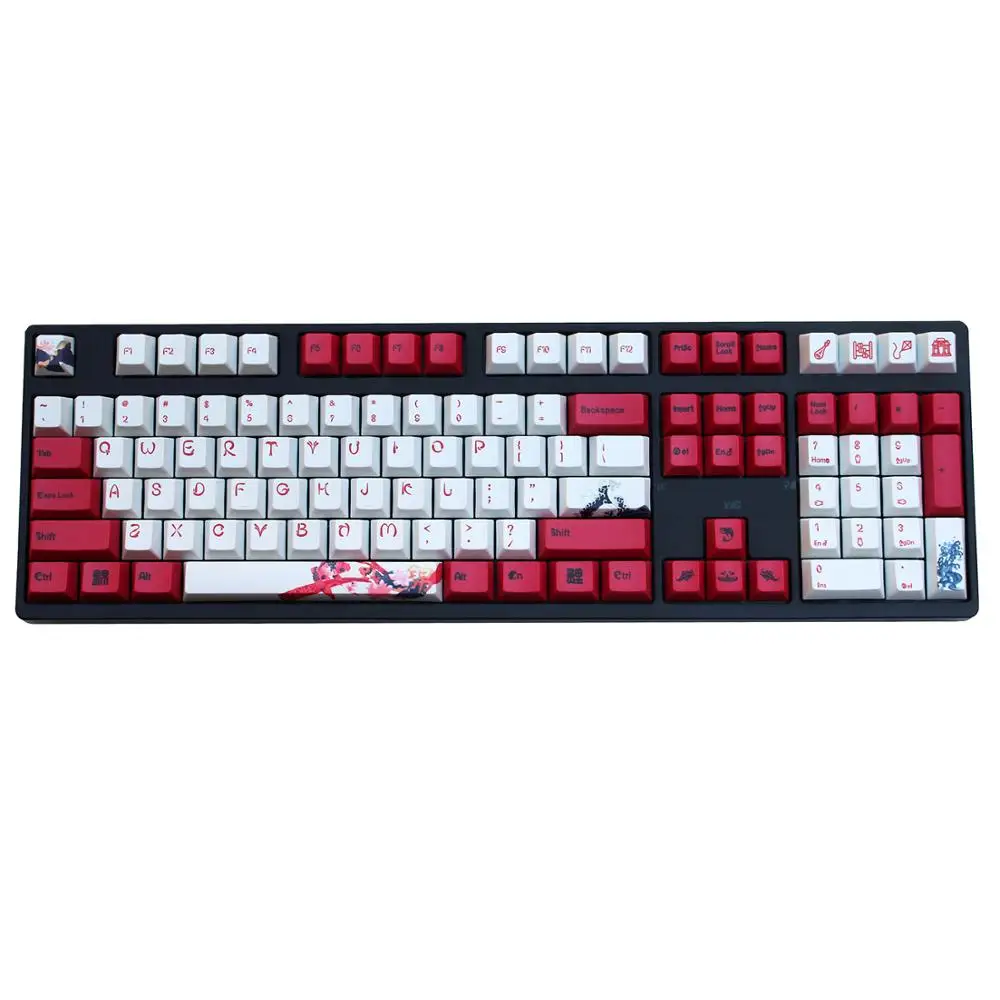 Карп keycap 108/130 клавиш PBT Вишневый профиль краситель-сублимированный MX Переключатель для механической клавиатуры keycap только keycap