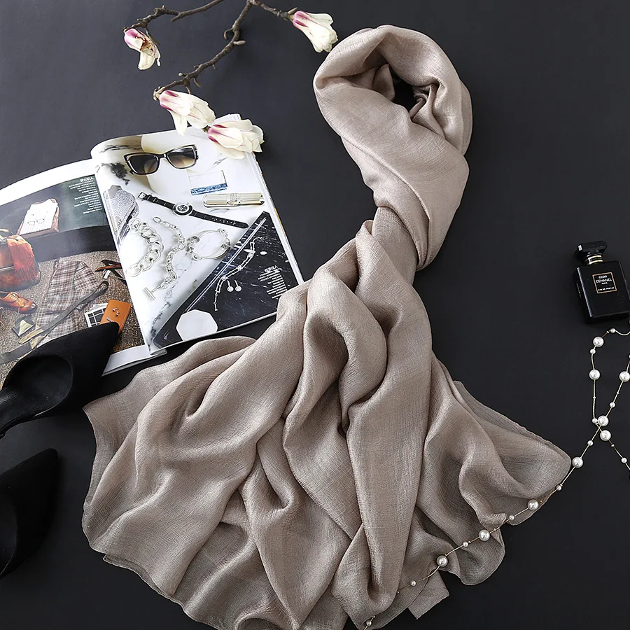 2020 new brand women scarf fashion linen winter scarves silk lady shawls sold thin beach covers bandana female echarpe pashmina |
