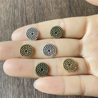 junkang zinc alloy 3 color horse point amulet spacer diy bracelet necklace jewelry connector making accessories