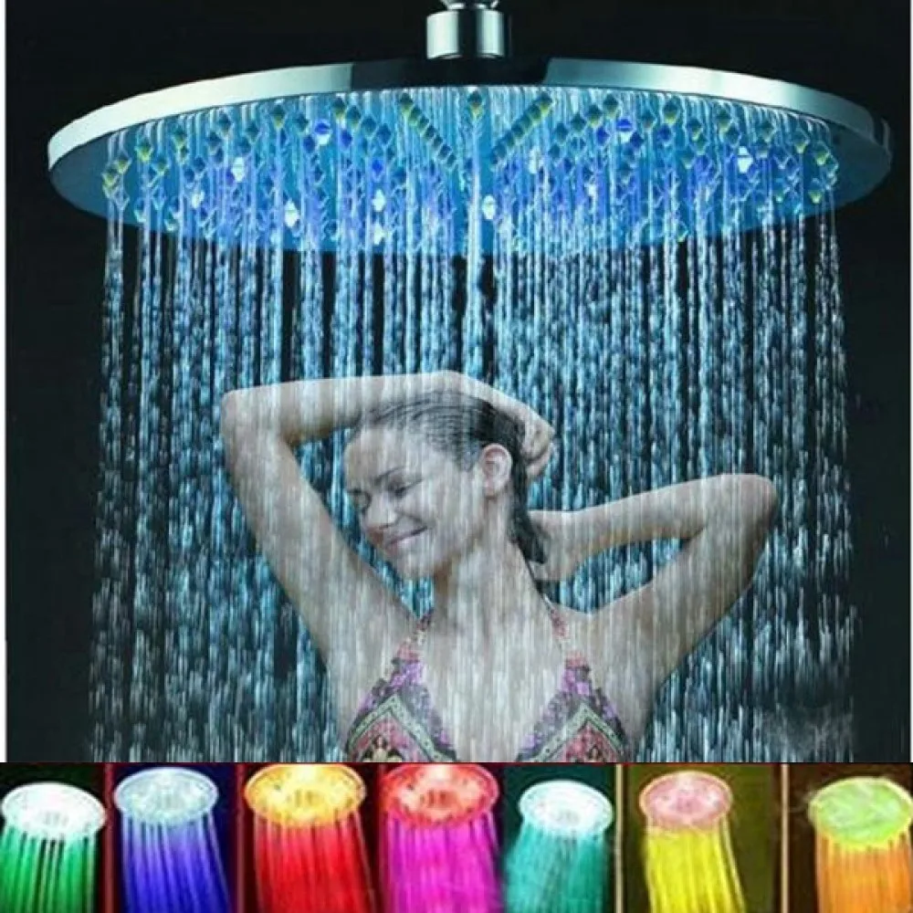 

Насадка для душа, 8 дюймов, 7 цветов, RGB