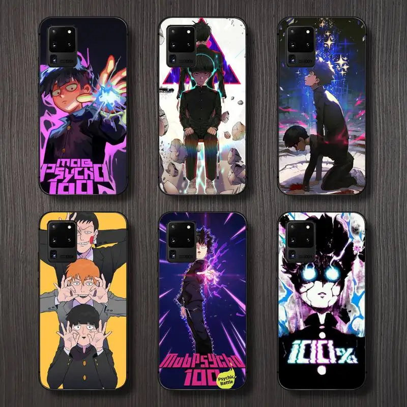 

Mob Psycho 100 Japan anime Phone Case For Samsung galaxy A S note 10 7 8 9 20 30 31 40 50 51 70 71 21 s ultra plus