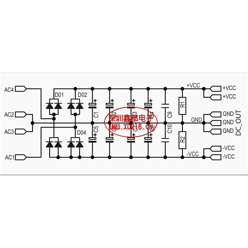 

8*10000uF/80V High-end Power Amplifier Class A Power Amplifier Power Board