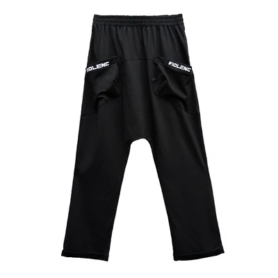 Большие размеры осень и зима новые брюки с перекрестными ремешками BF