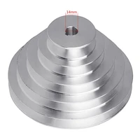 aluminum a type 5 step pagoda pulley wheel 150mm outer dia for timing v belt