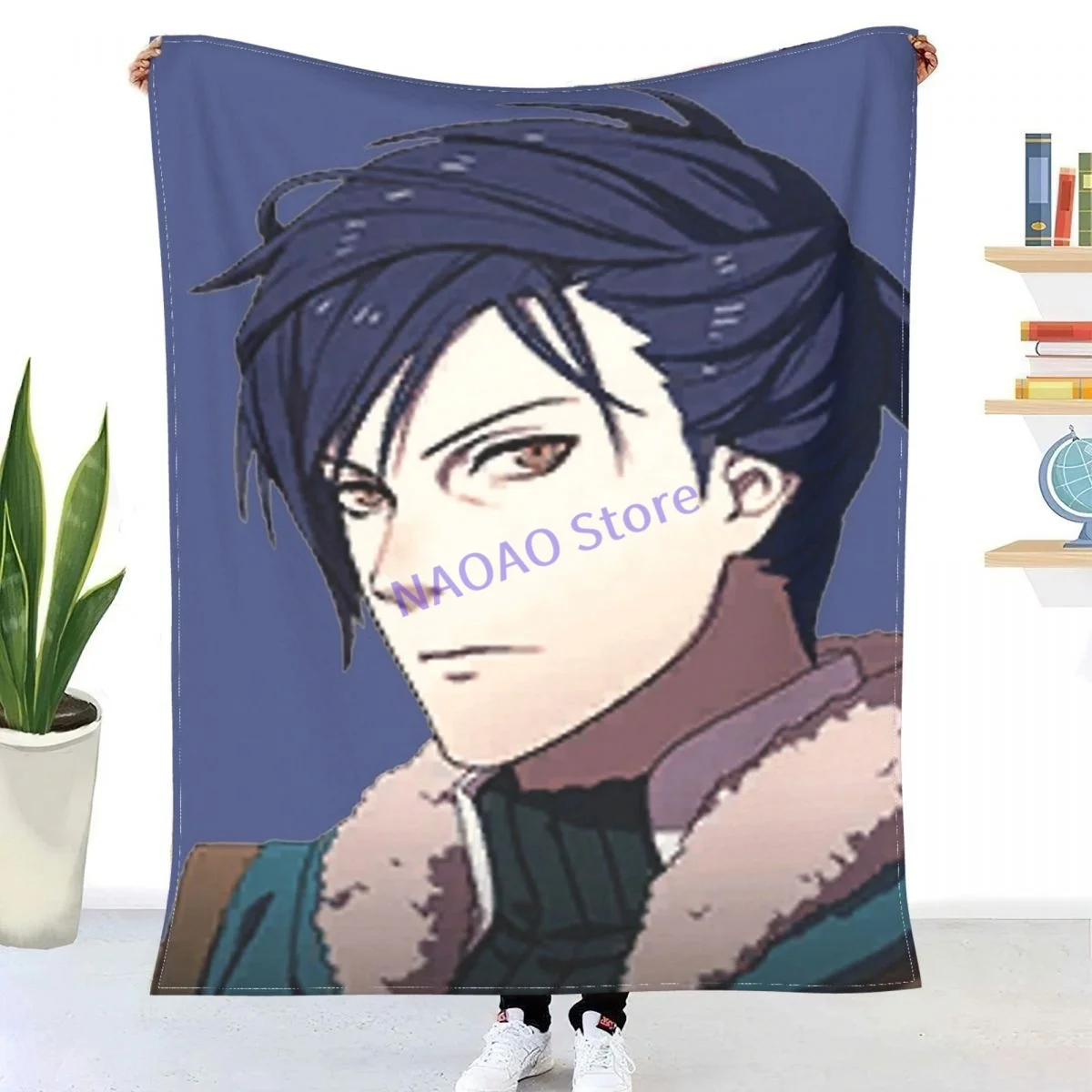 

Adult Felix (Timeskip) - Fire Emblem Three Houses Throw Blanket Sheets on the bed Blankets on the sofa Decorative lattice