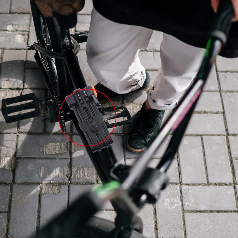 

Bike Password Lock Universal MTB Folding Bike Lock Anti-Theft Code Lock Alloy Steel Lock for Mountain Road
