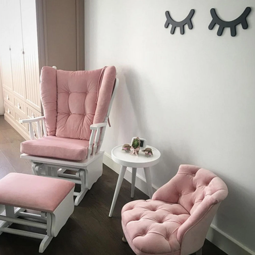 1 пара 3D накладные ресницы настенные наклейки в скандинавском стиле деревянные