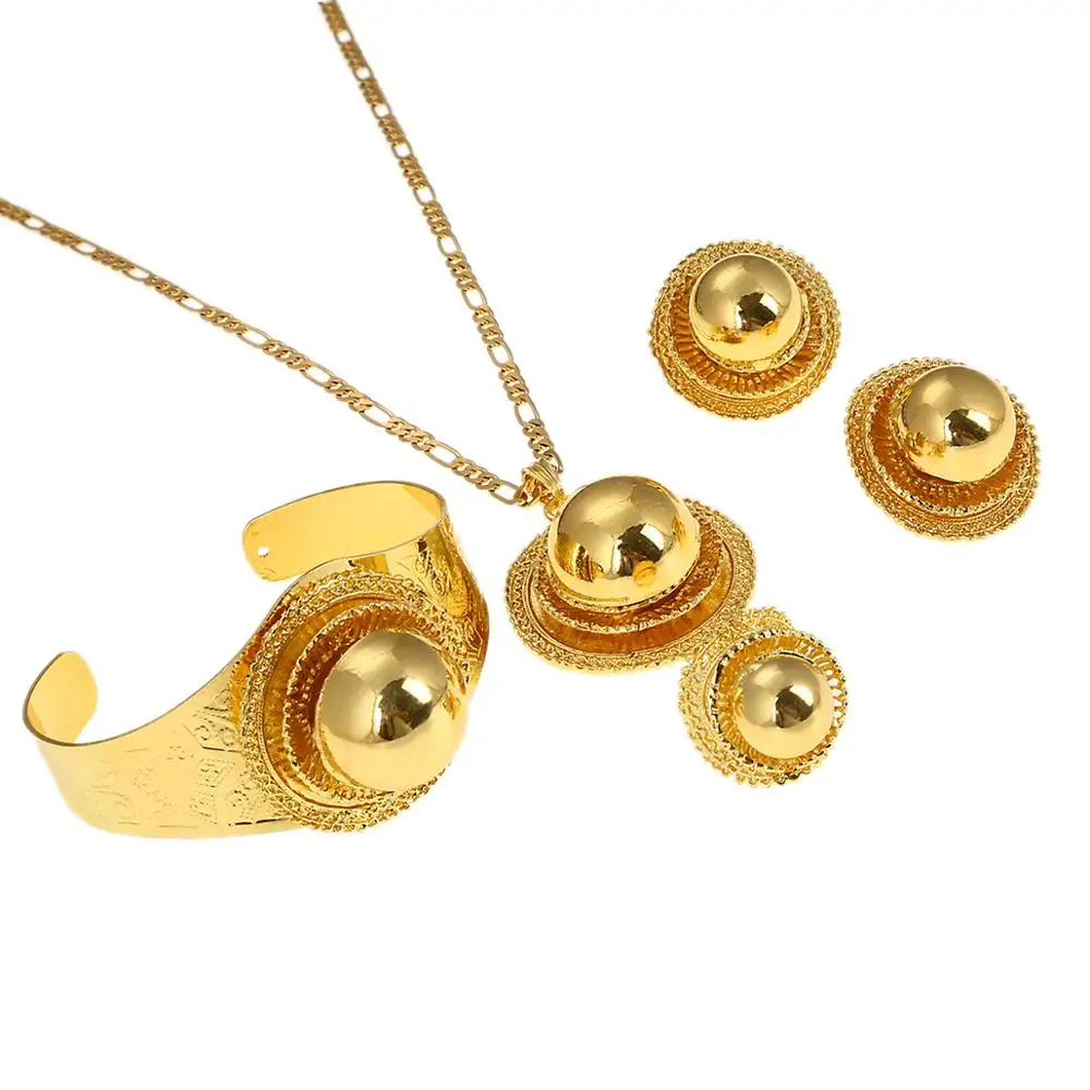 Эфиопская Мода Золотой Цвет Habesha эритрейский женский свадебный Модный комплект