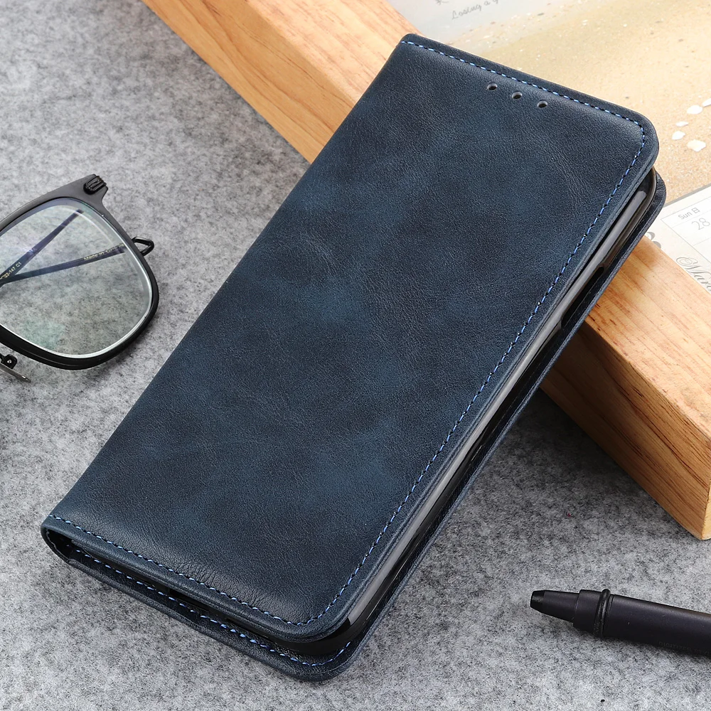 Чехол для телефона Xiaomi Redmi Note 8 Pro из кожи ягненка с защитой от царапин и слотами