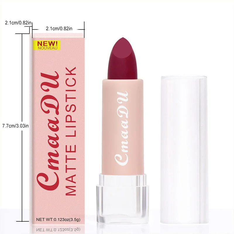 Colors Makeup Lip Stick Matte Velvet Gloss Waterproof Non Sticky Long Lasting Glaze Cosmetics Nude Lipstick |