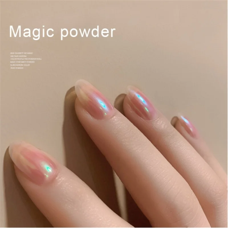 1 коробка Aurora порошок неонового пигмента Ice с телесным эффектом зеркальная