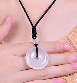 Yy809&gt Натуральный ледяной красный халцедон ожерелье Подвеска Пряжка любителей