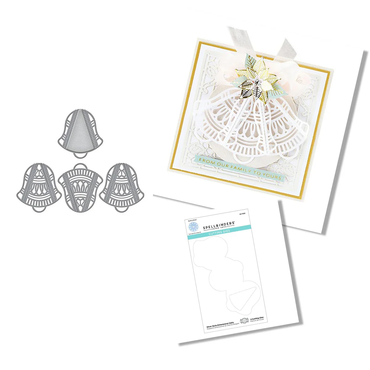

Christmas Bells Metal Cutting Die Scrapbook Embossed Paper Card Album Craft Template Cut Die Stencils New for 2021 Arrive